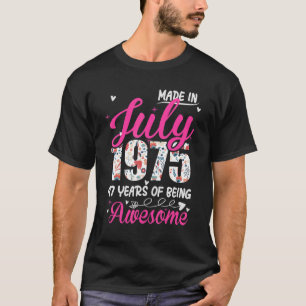 T-shirt 47e anniversaire stupéfiant depuis juillet 1975 Fl