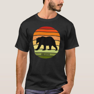 T-shirt 480 Otis Bear Silhouette sur Soleil Dégradé (Inver