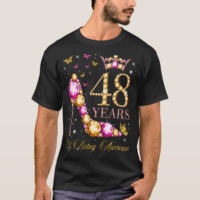 T-shirt 48 Ans D'Être Impressionnant 48 Ans 48e Anniversai (Devant)