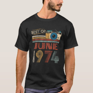 T-shirt 48 Vintage Birthday Toxits 48 Year Old Best of Jun