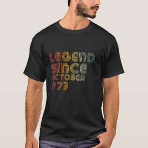 T-shirt 48E Anniversaire Hommes Légende Vintage Depuis Oct