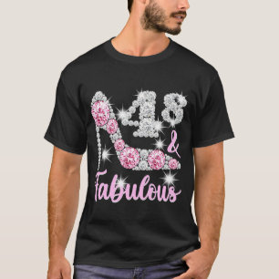 T-shirt 48e anniversaire pour les femmes 48 et talons fabu