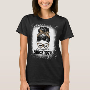 T-shirt 49 Ans Awesome depuis 1974 Leopard 49th Birth
