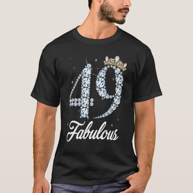 T-shirt 49 Ans C'Est Mon 49e Anniversaire Reine Diamond He (Devant)