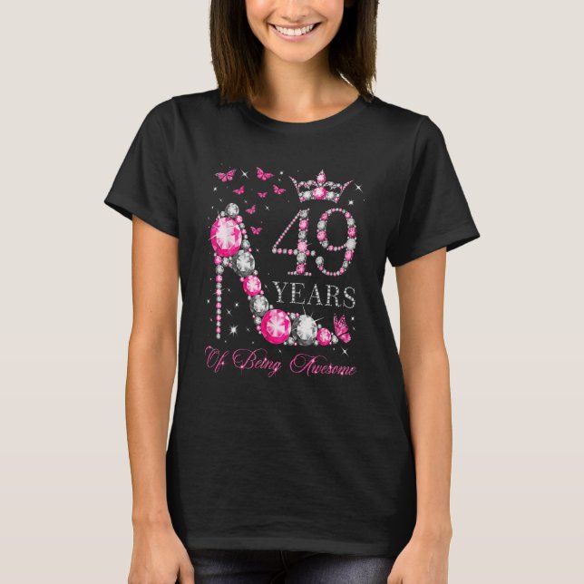 T-shirt 49 ans d'être merveilleux heureux 49e anniversaire (Devant)