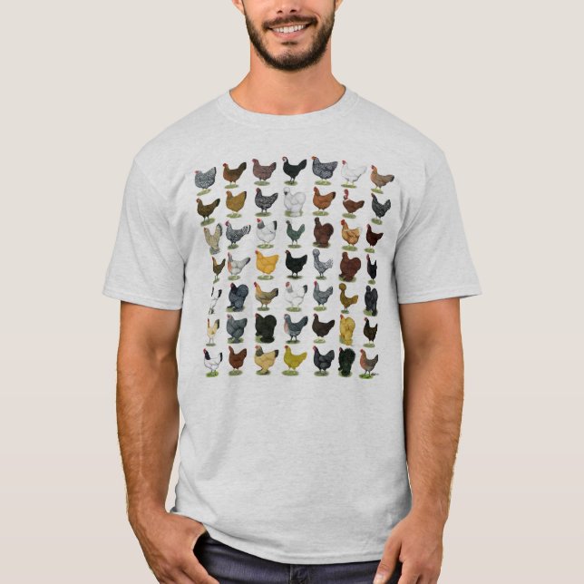T-shirt 49 poules de poulet (Devant)