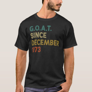 T-shirt 49e anniversaire 49 ans chèvre depuis décembre 199