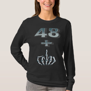 T-shirt 49e anniversaire J'ai 48 + 1 rude du doigt moyen