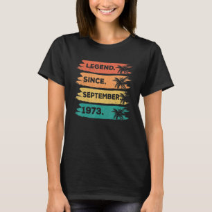 T-shirt 49e anniversaire Retro Légende Vintage depuis sept