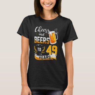 T-shirt 49e Anniversaire Soeurs Et Bières À 49 Ans Né En
