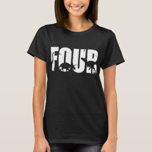 T-shirt 4 Anniversaire Garçon Dinosaur T Rex Cadeau 4e B