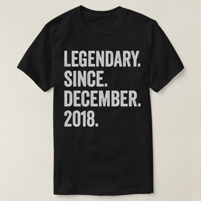 T-shirt 4 Ans Décembre 2018 4e Anniversaire4 (Design devant)