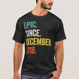 T-shirt 4 Ans Décembre 2018 4e Anniversaire6
