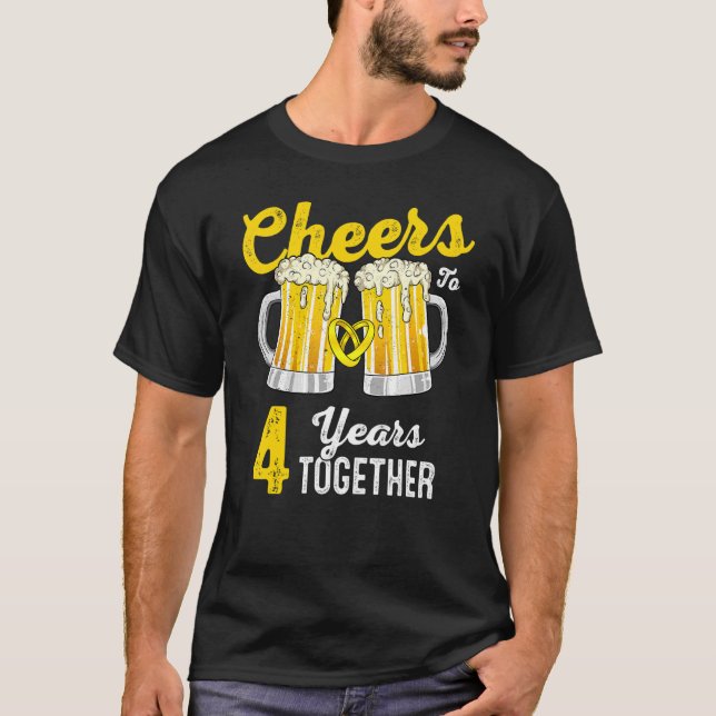 T-shirt 4 ans ensemble 4e anniversaire Mariage (Devant)