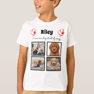 T-shirt 4 chien moderne photo collage pour garçons