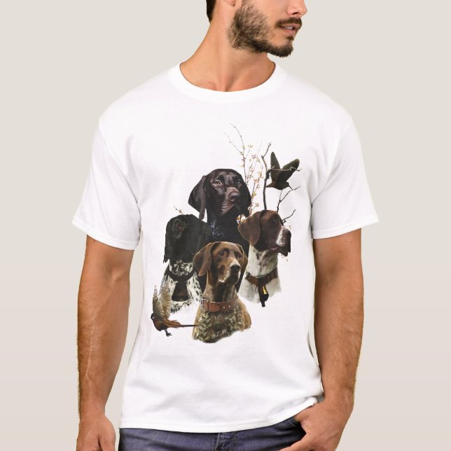 T-shirt 4 Couleurs de pointeur germanophones (Devant)