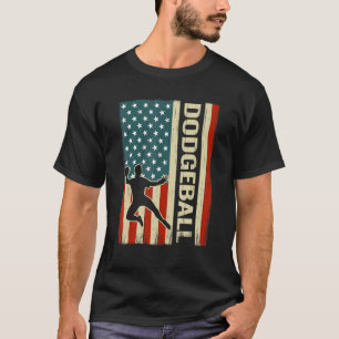 T-shirt 4 juillet Américain Drapeau Ball Sport hommes Gaga