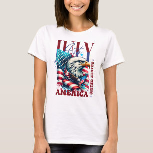 T-shirt 4 juillet American Eagle Sublimation-61904