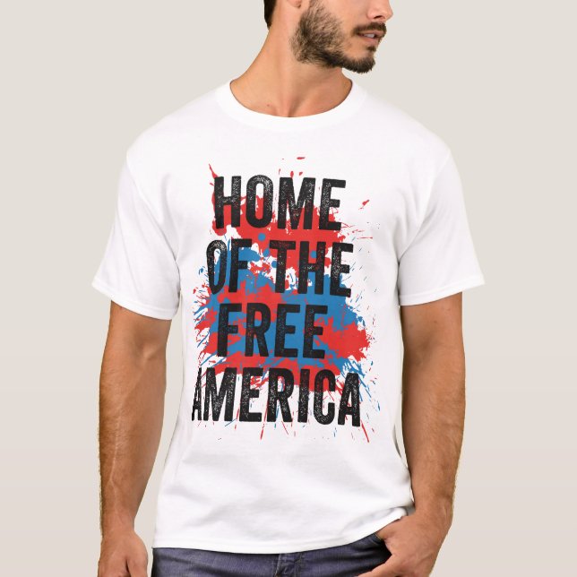 T-shirt 4 juillet Amérique (Devant)