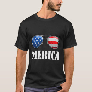 T-shirt 4 juillet Amérique fête de l'indépendance Patriot