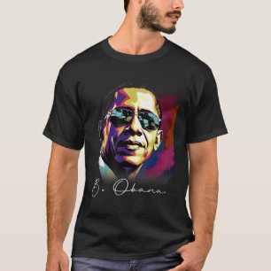T-shirt 4 juillet Barack Obama Président Portrait Patrio