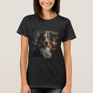 T-shirt 4 juillet berger anglais - Anglais berger Us