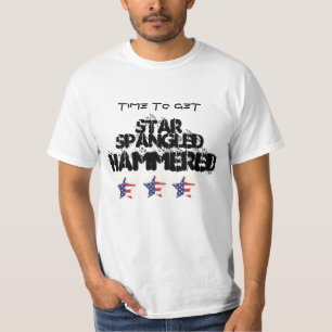 T-shirt 4 juillet CHEMISE MARTELÉE de PARTIE ORNÉE DE