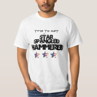 T-shirt 4 juillet CHEMISE MARTELÉE de PARTIE ORNÉE DE