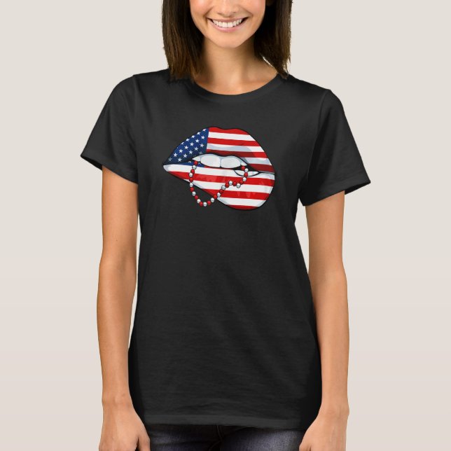 T-shirt 4 juillet Cool Patriotic Ameri (Devant)