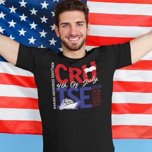 T-shirt 4 juillet Croisière Escadron année sur mesure
