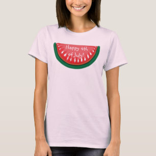 T-shirt 4 juillet débardeur heureux de pastèque de dames
