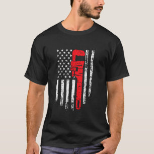 T-shirt 4 juillet Drôle américain Drôle Patriotique Plumbe