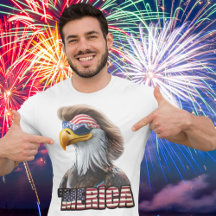 4 juillet drôle : American Bald Eagle et Mullet