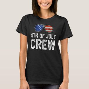 T-shirt 4 juillet Équipage Correspondant aux vêtements de