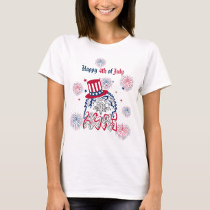 T-shirt 4 juillet Fête de l'Indépendance Aigle américain