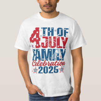 T-shirt 4 juillet Fête familiale 2025
