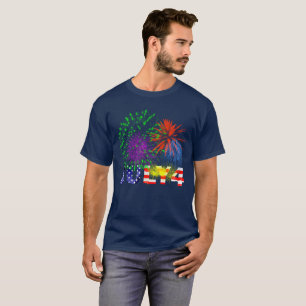 T-shirt 4 juillet feux