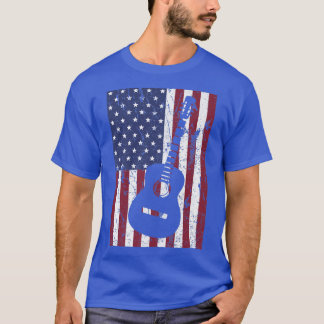 T-shirt 4 juillet Fier drapeau américain - Country Music G