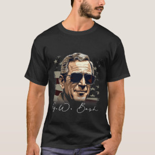 T-shirt 4 juillet George W. Bush, partie Portrait du prési