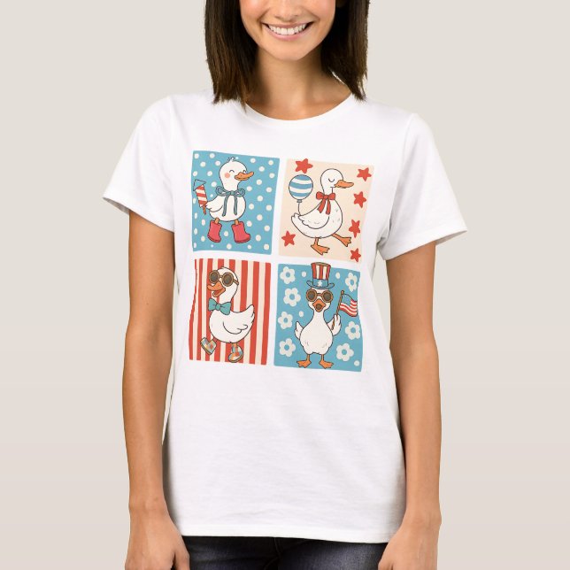 T-shirt 4 juillet Goose (Devant)