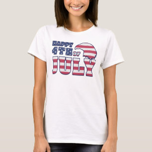 T-shirt 4 juillet heureux