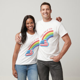 T-shirt 4 juillet heureux
