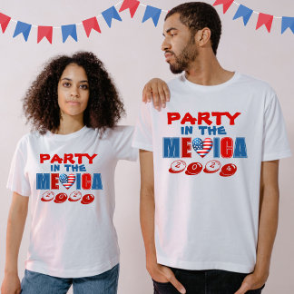 T-shirt 4 juillet Jour de l'Indépendance Américaine Baseba