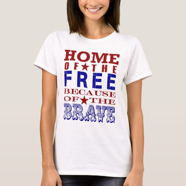 T-shirt 4 juillet Maison des Libres à cause des Braves (Devant)