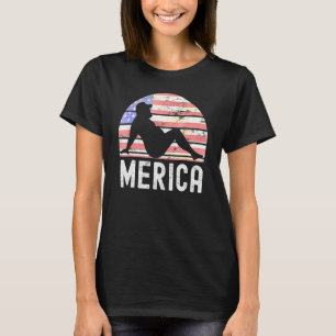 T-shirt 4 juillet Merica Fat Party Boire Adulte Plaisanter