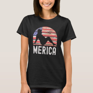 T-shirt 4 juillet Merica Fat Party Boire Plaisanterie adul