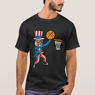 T-shirt 4 juillet oncle de basket Sam America Hommes garço