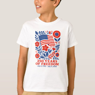 T-shirt 4 juillet Patriotique 250e anniversaire 250 ans