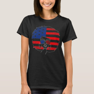 T-shirt 4 juillet Patriotique Africaine Américaine