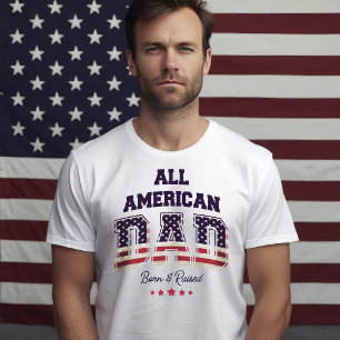 T-shirt 4 juillet patriotique de papa américain